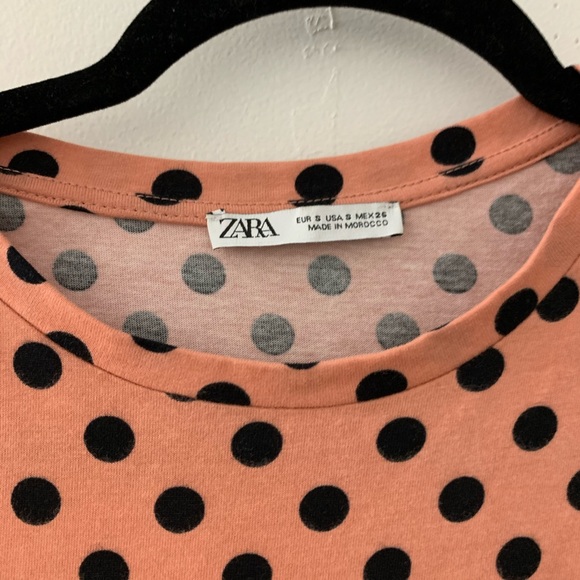 ZARA Belted Dress Polka Dot - Picture 3 of 3
